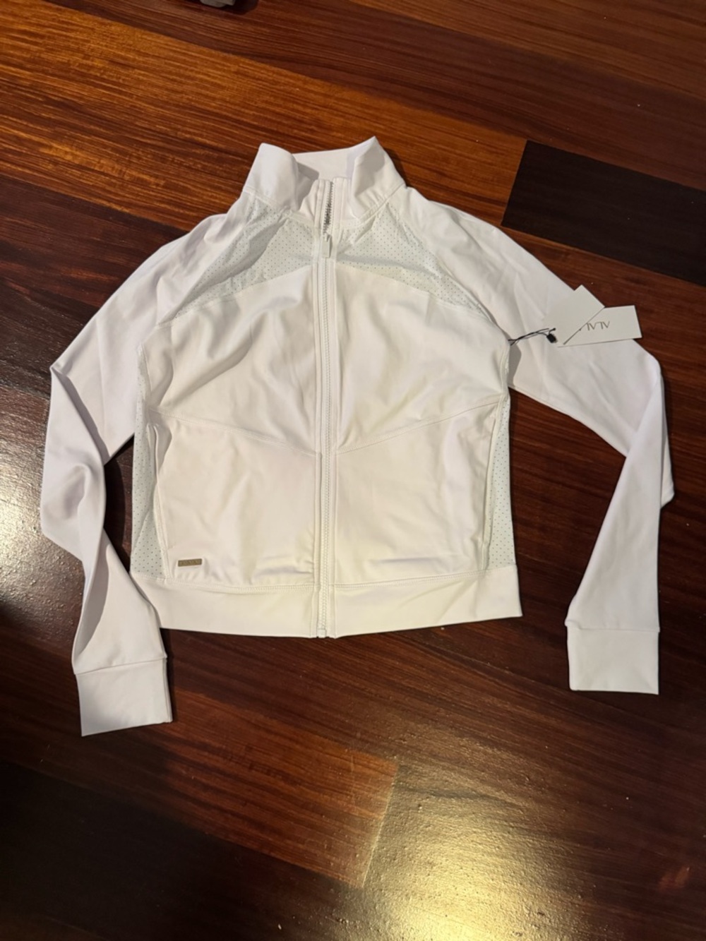 Alala Women’s White Zip-Up Athletic Jacket